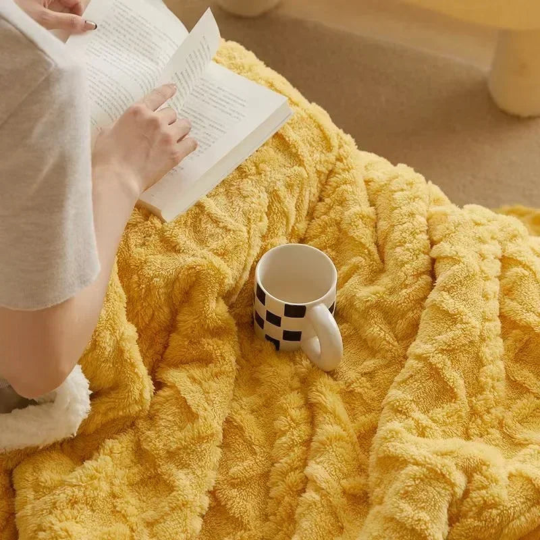 Calda coperta invernale per le notti fredde - Spessa, soffice ed elegante per la camera da letto e il divano