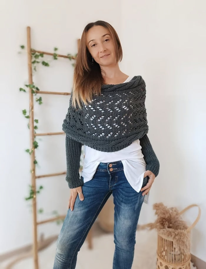 Écharpe douillette de style bohémien pour femmes