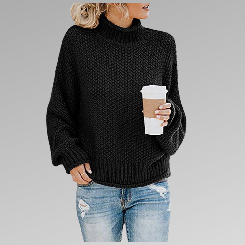 Oversized Turtleneck Sweater for Women - Image 3