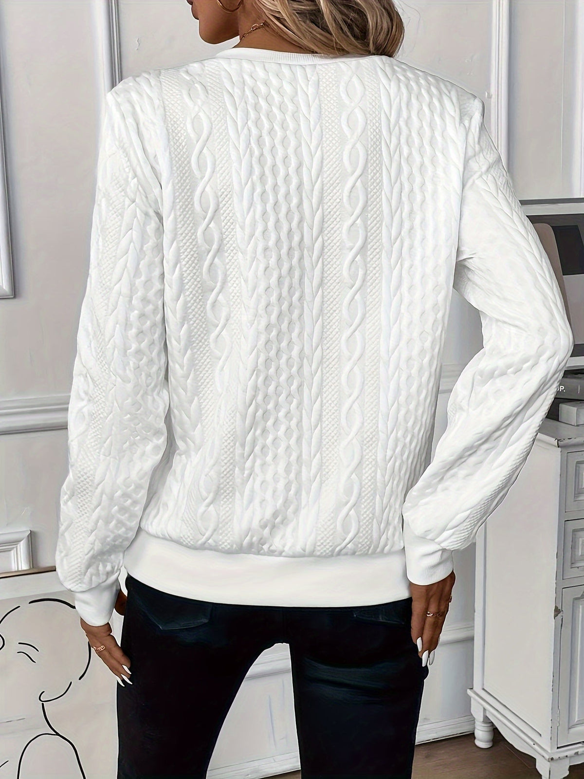 Elegant knitted sweater