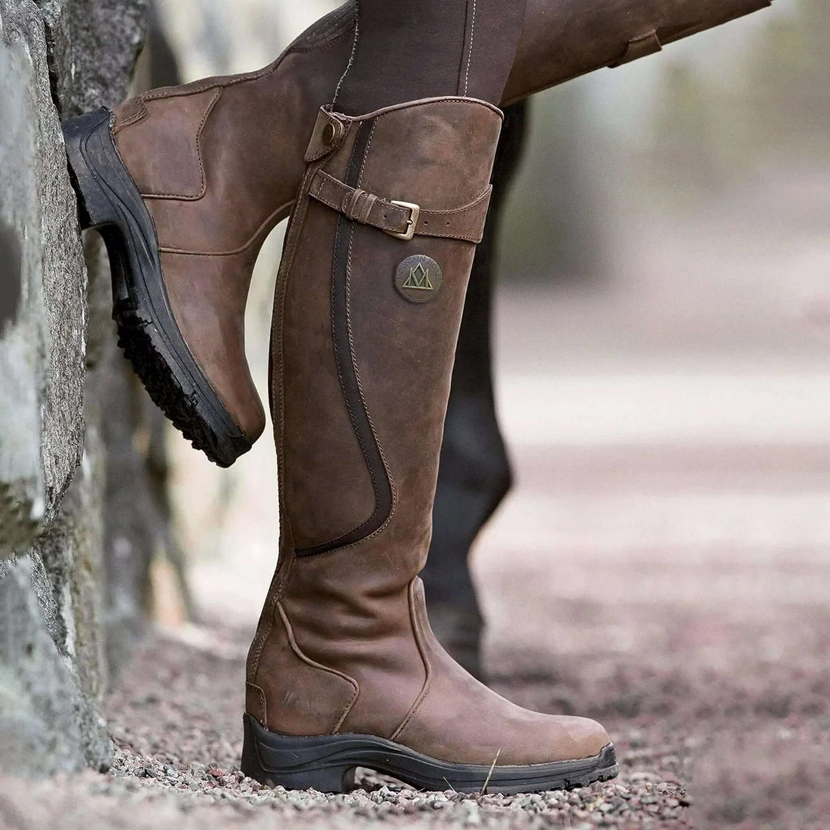 Bottes d'équitation imperméables pour femme | Bottes d'hiver isolantes montant jusqu'aux genoux, dotées d'une semelle antidérapante, pour la marche en plein air et l'équitation