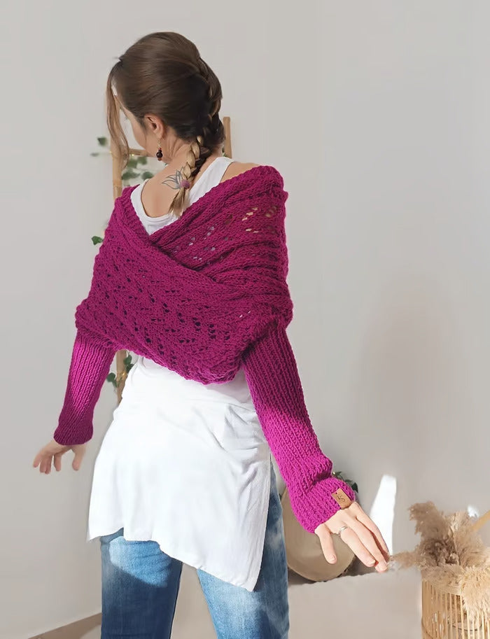 Écharpe douillette de style bohémien pour femmes