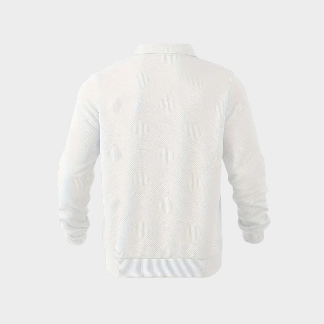 Jersey de hombre con cremallera de un cuarto | Acabado de primera calidad
