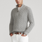 Sweter z dzianiny kablowej Quarter Zip dla mężczyzn