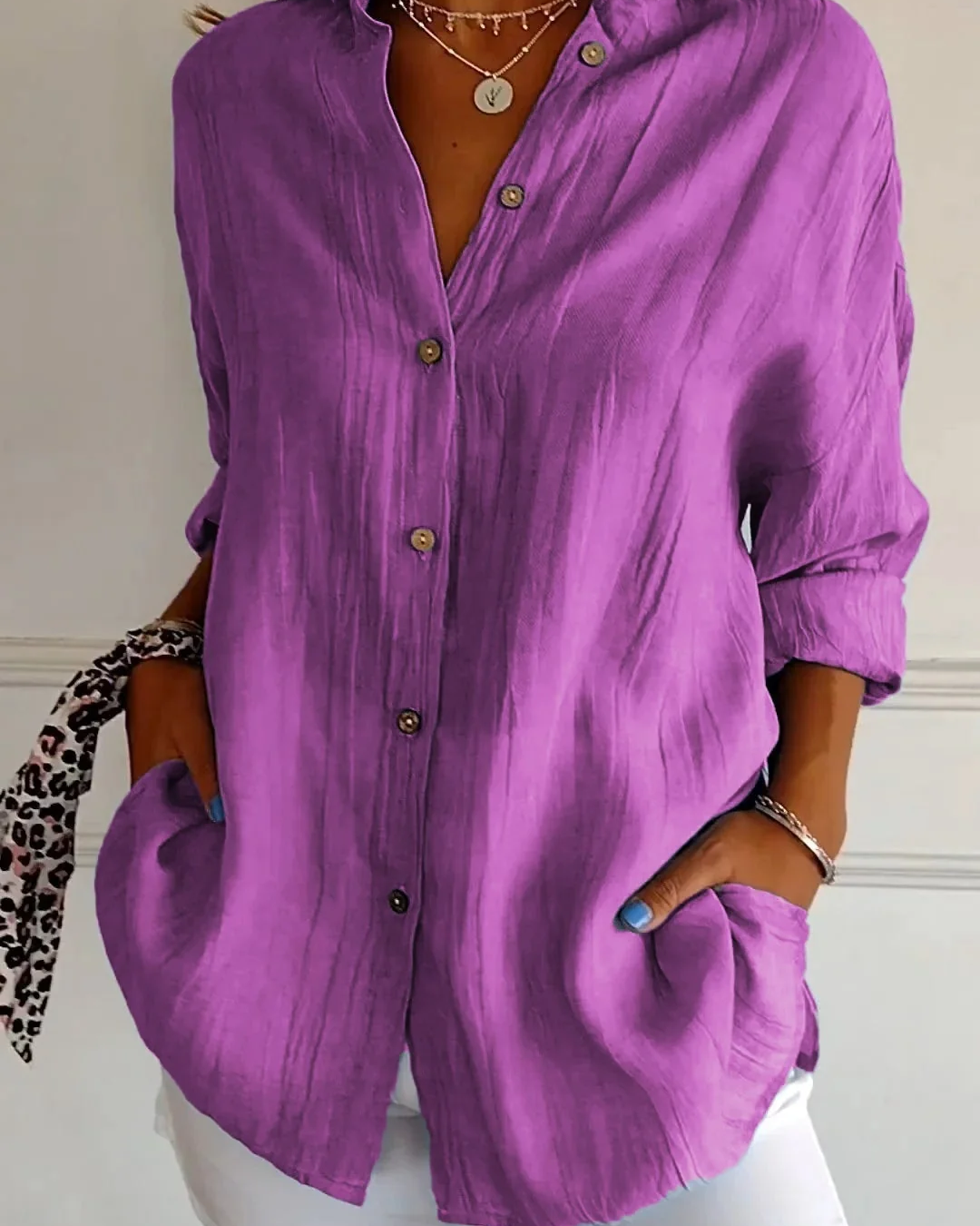 Women's Elegant Blouse | Soft Breathable | Flattering Tapered Waist