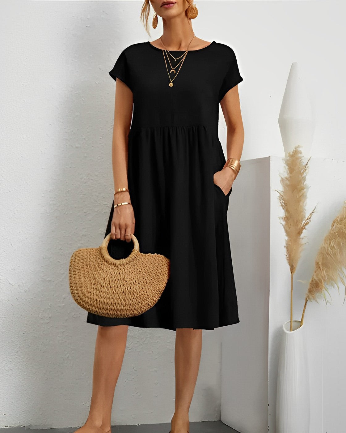 Robe d'été en coton léger pour femme | Coupe luxueuse