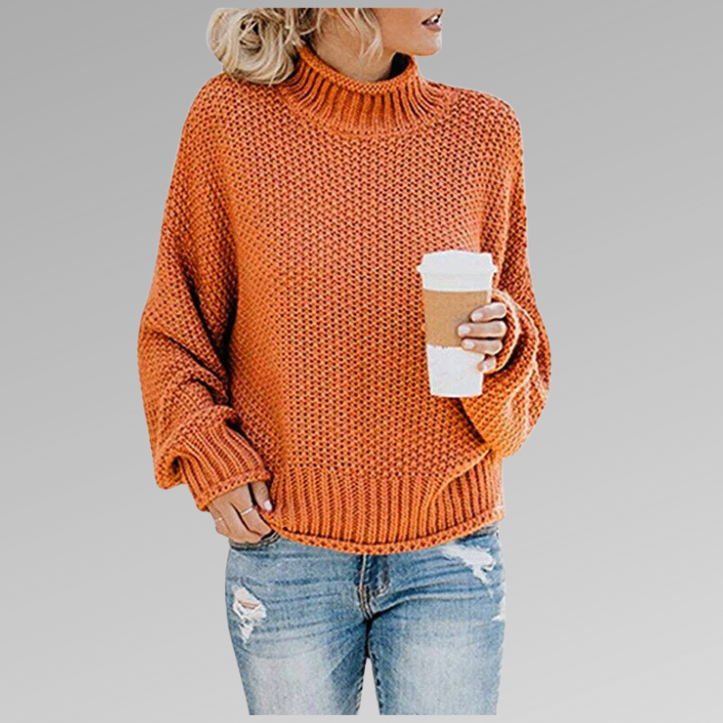 Oversized Turtleneck Sweater for Women - Image 1