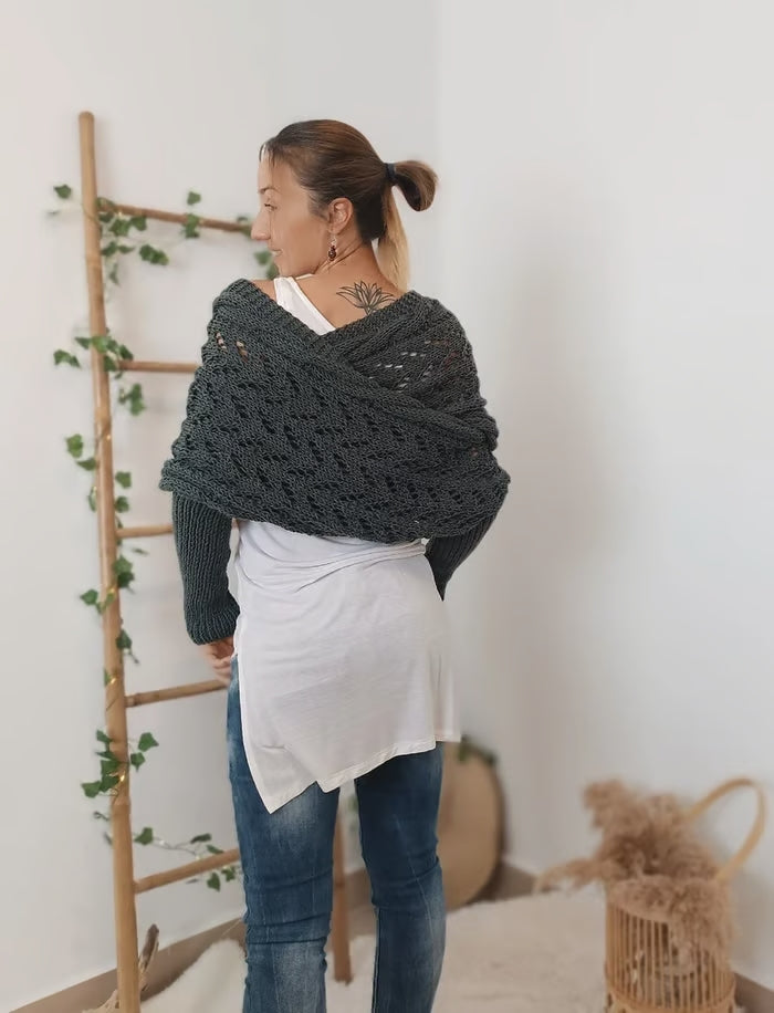 Écharpe douillette de style bohémien pour femmes