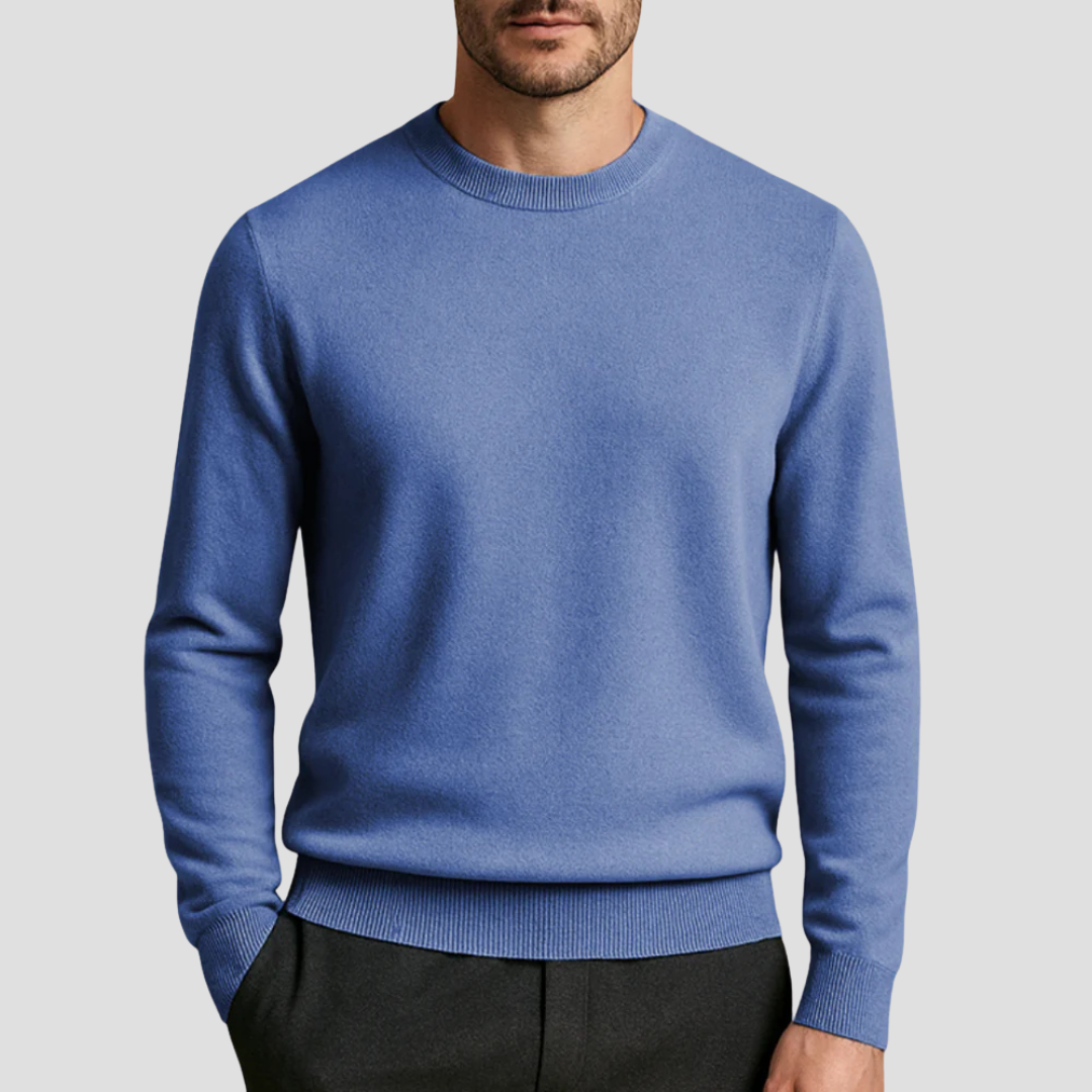 Men's cashmere sweaters - A classic crewneck with timeless elegance