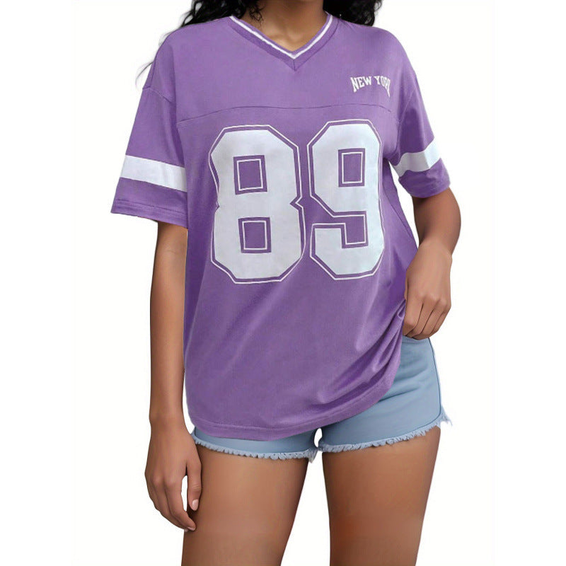 Women’s Oversized Sports T-Shirt with New York Print