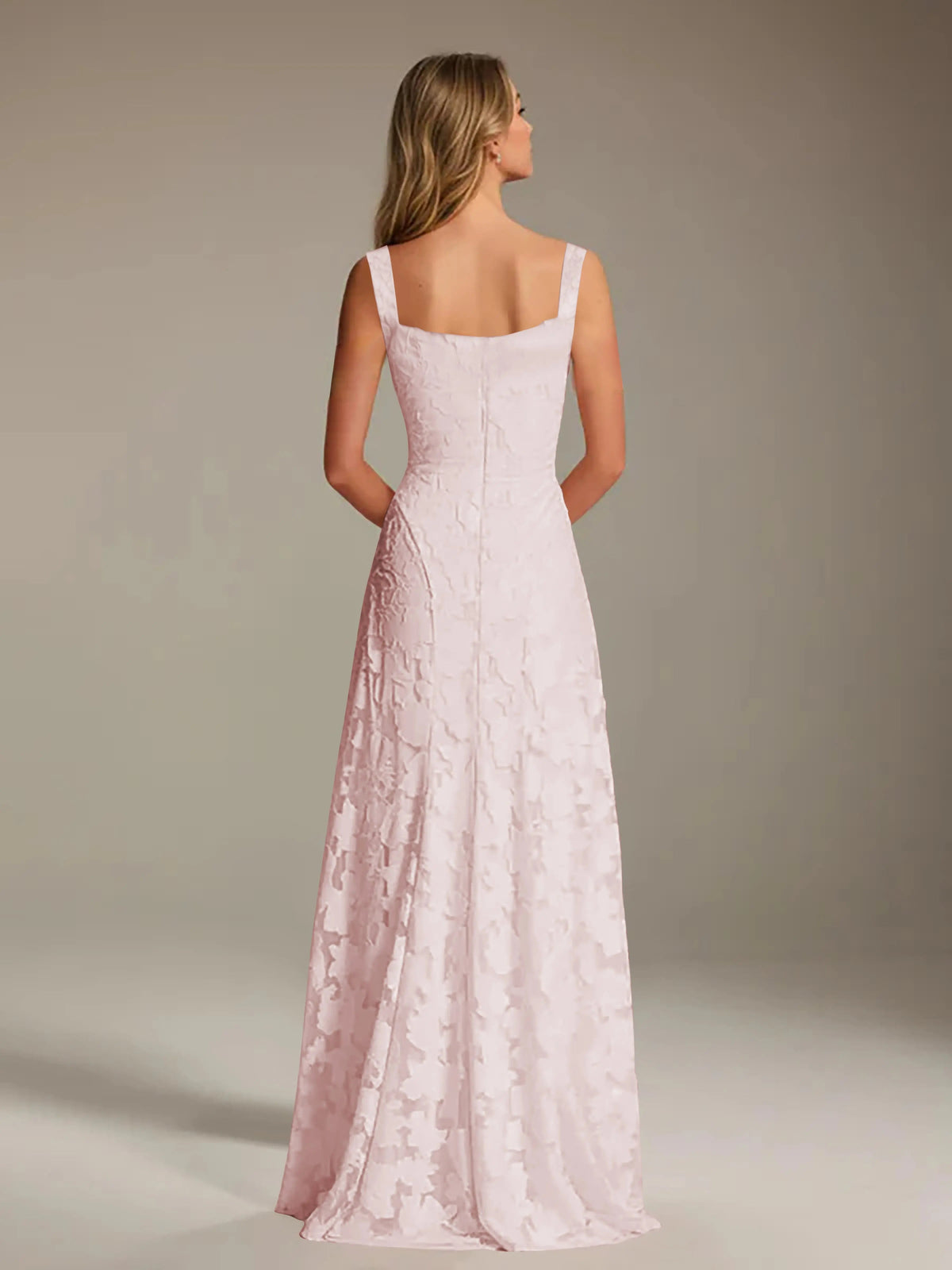 Alyssa Floral Lace Bridesmaid Dress – Elegant A-Line Design for Special Occasions 1