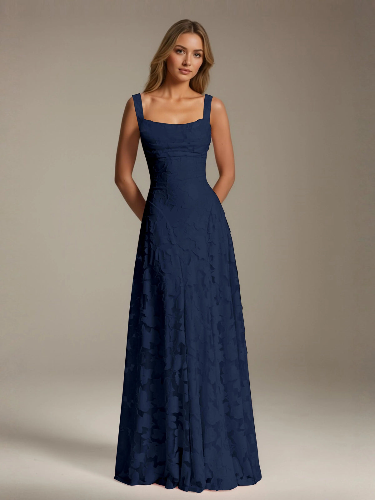 Alyssa Floral Lace Bridesmaid Dress – Elegant A-Line Design for Special Occasions 9
