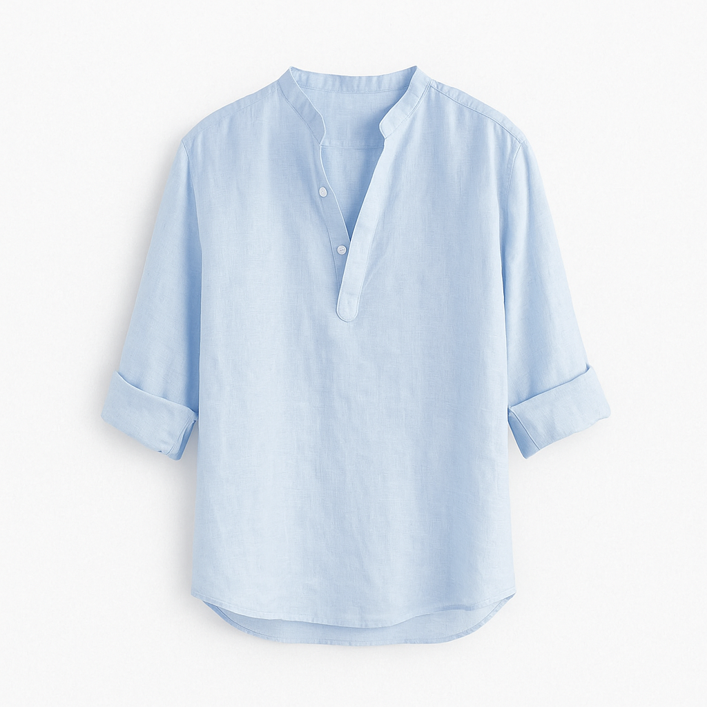 Linen shirt sky blue