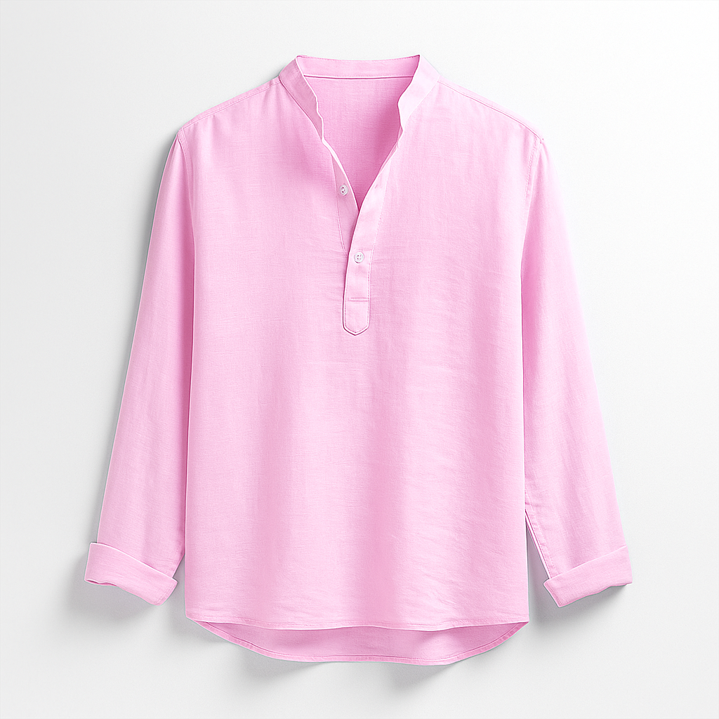 Linen shirt pink