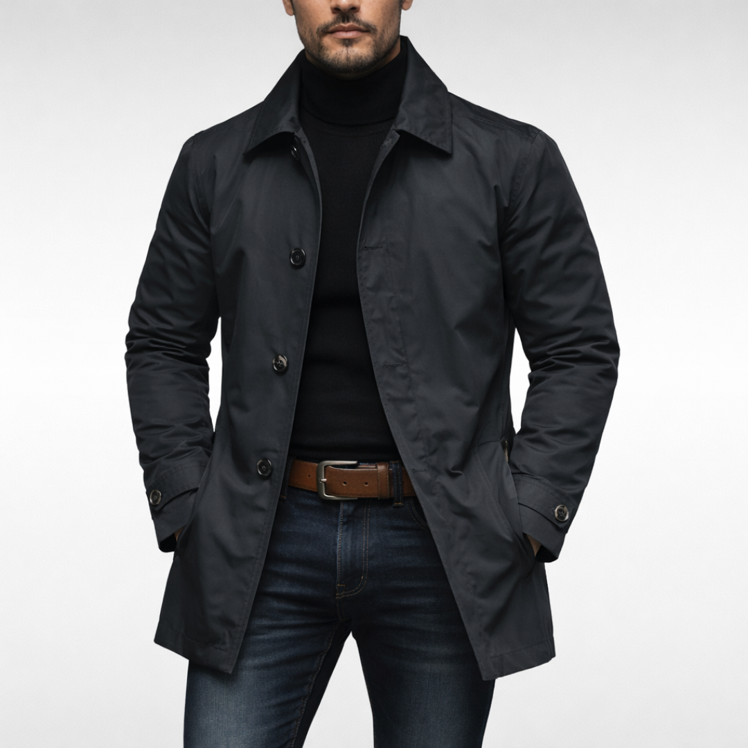 Axton | Stylish Weather-Resistant Men's Overcoat 6