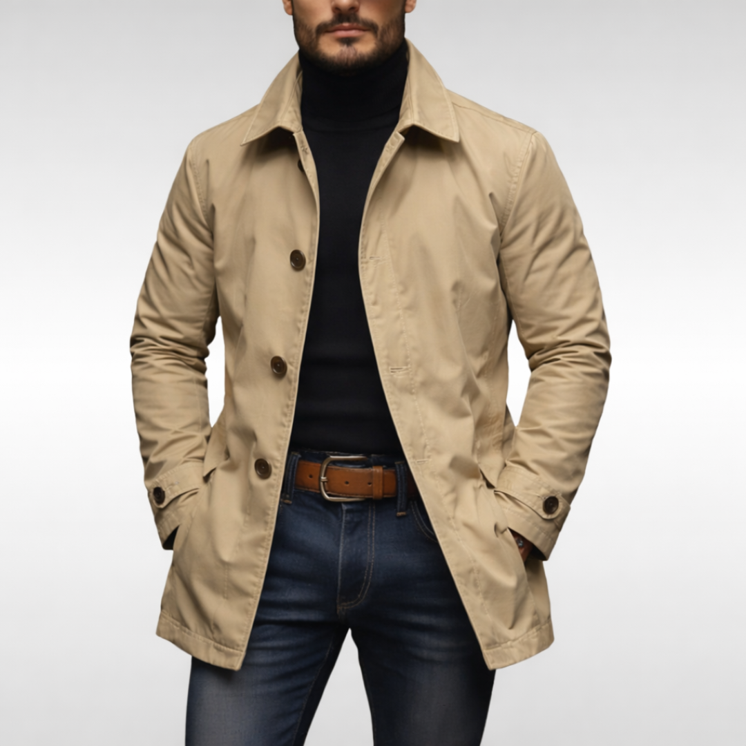 Axton | Stylish Weather-Resistant Men's Overcoat 7