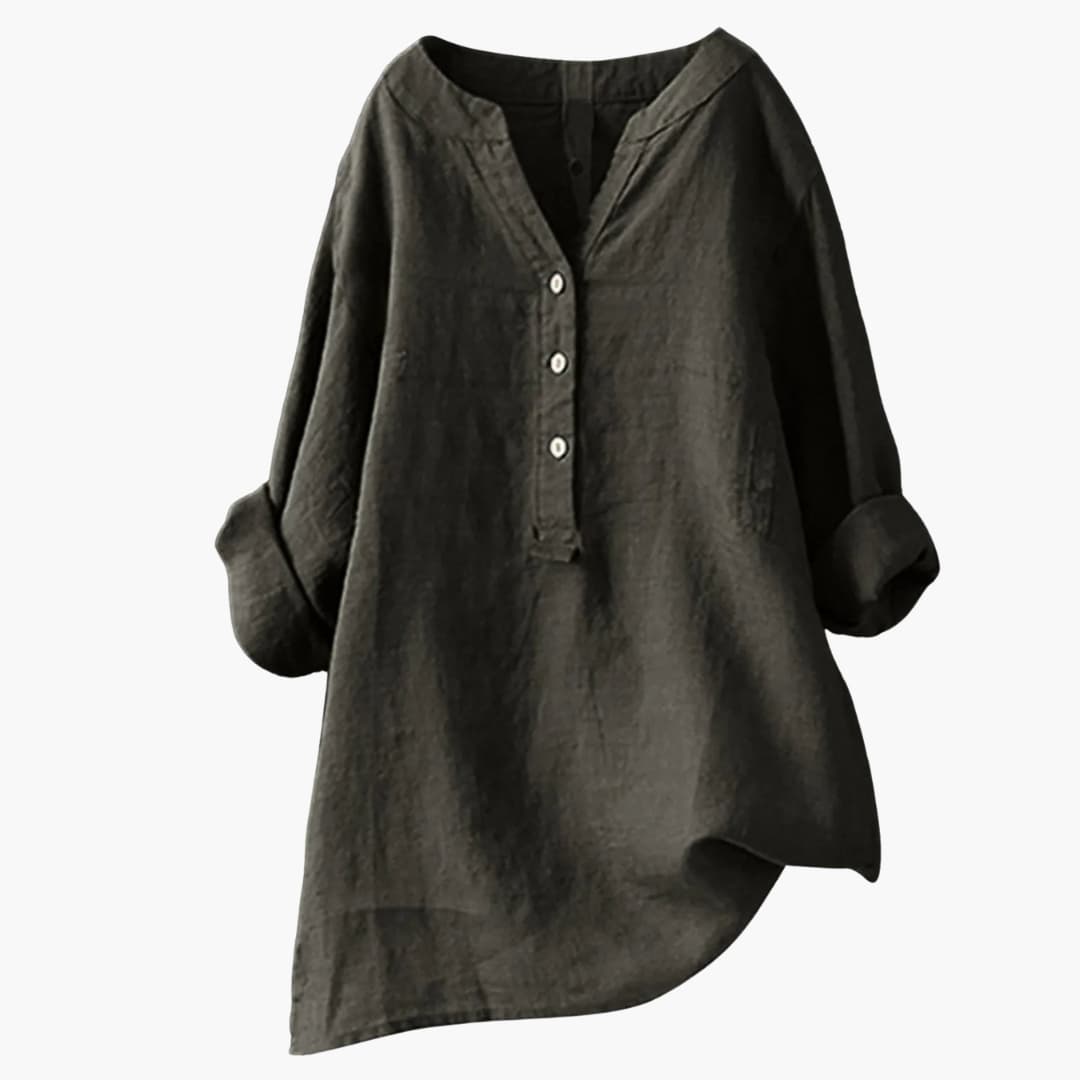 Long Sleeve Button-Down Shirt for Women - Image 2