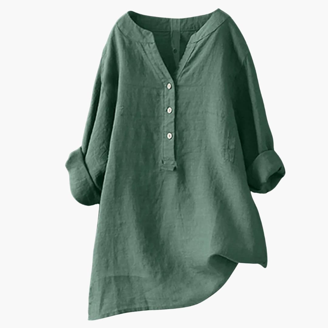 Long Sleeve Button-Down Shirt for Women - Image 1