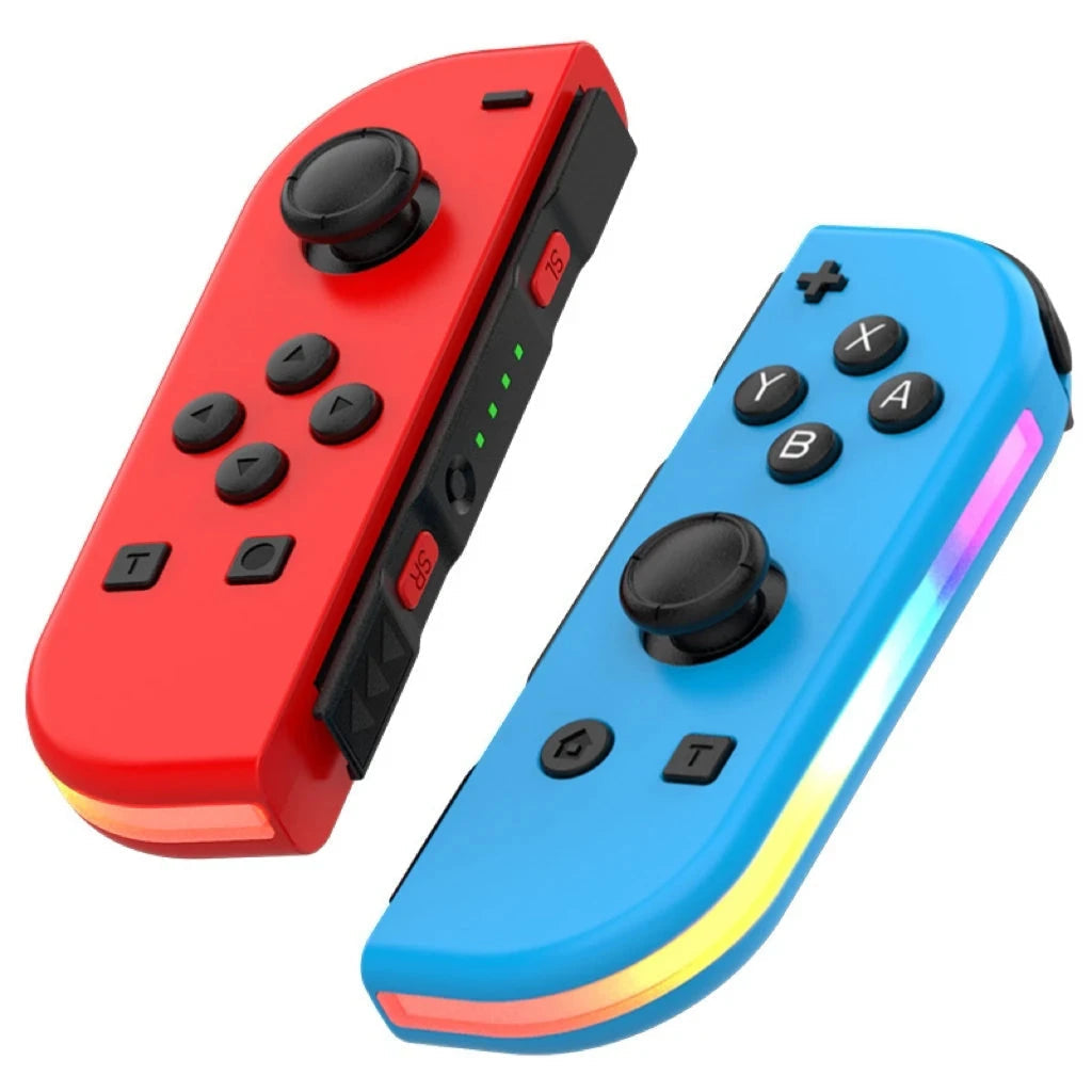MEELANO Trådløs Bluetooth Joystick Til Nintendo Switch – LED-Håndtag I Unikke Farver
