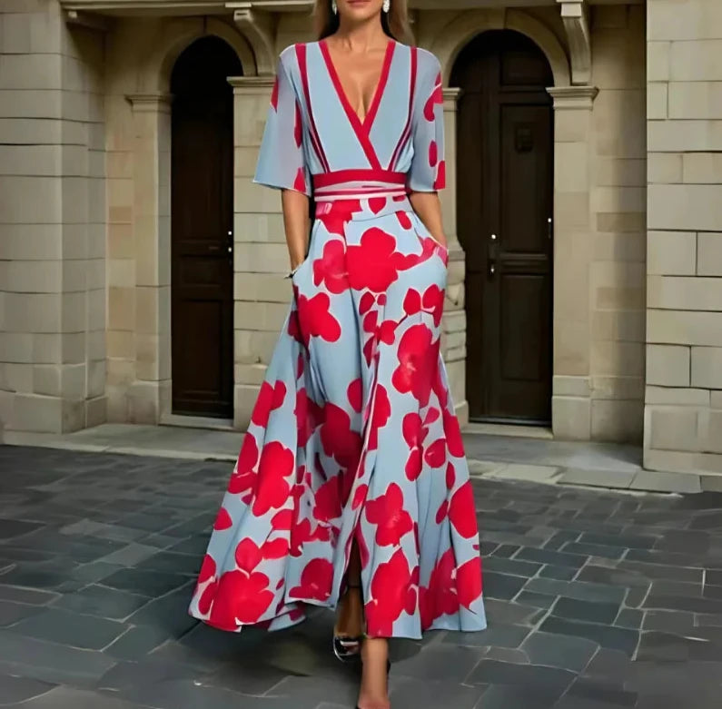Brielle | Elegant Floral Pattern Women's Dress 2
