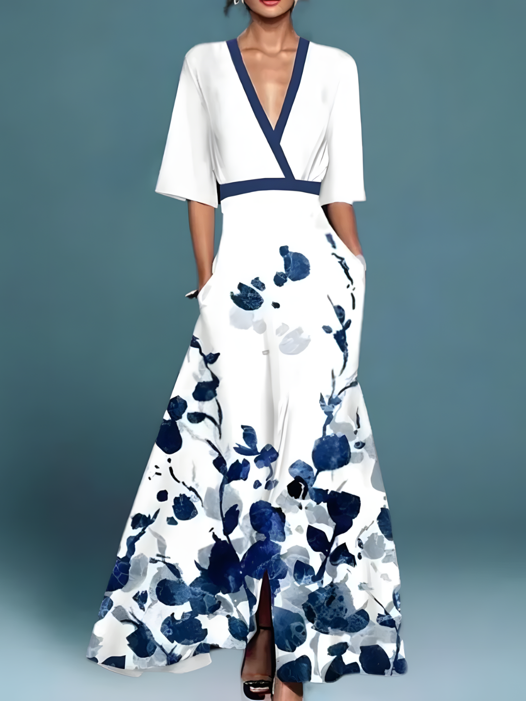 Brielle | Elegant Floral Pattern Women's Dress 3