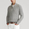 Pull en maille torsadée à quart de glissière pour hommes