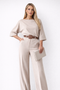 Elegant Beige Two-Piece Suit