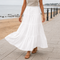 Women's High Waisted Pleated Maxi Skirt | Lightweight Summer Long Skirt | Flowy Casual Beach Skirt with Comfortable Fit