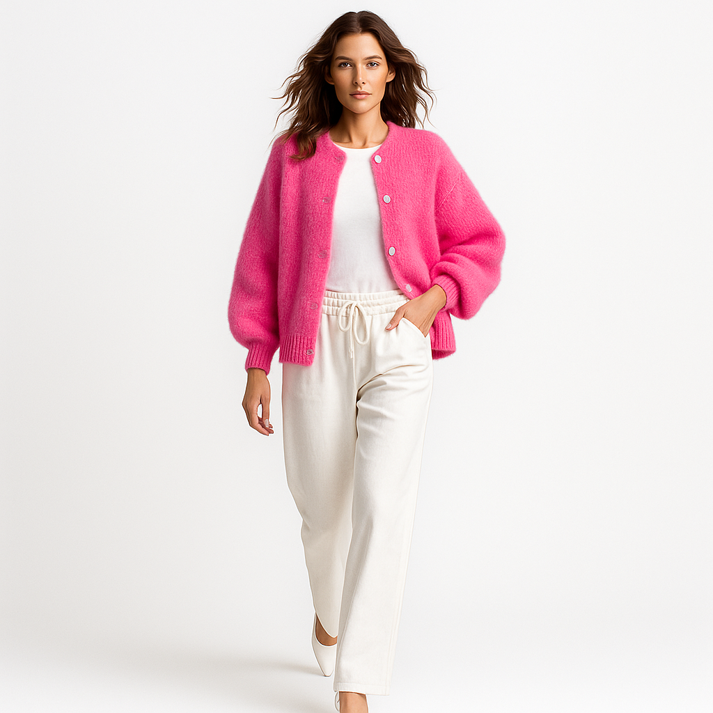 Button-Front Cardigan Sweater for Women - Image 7
