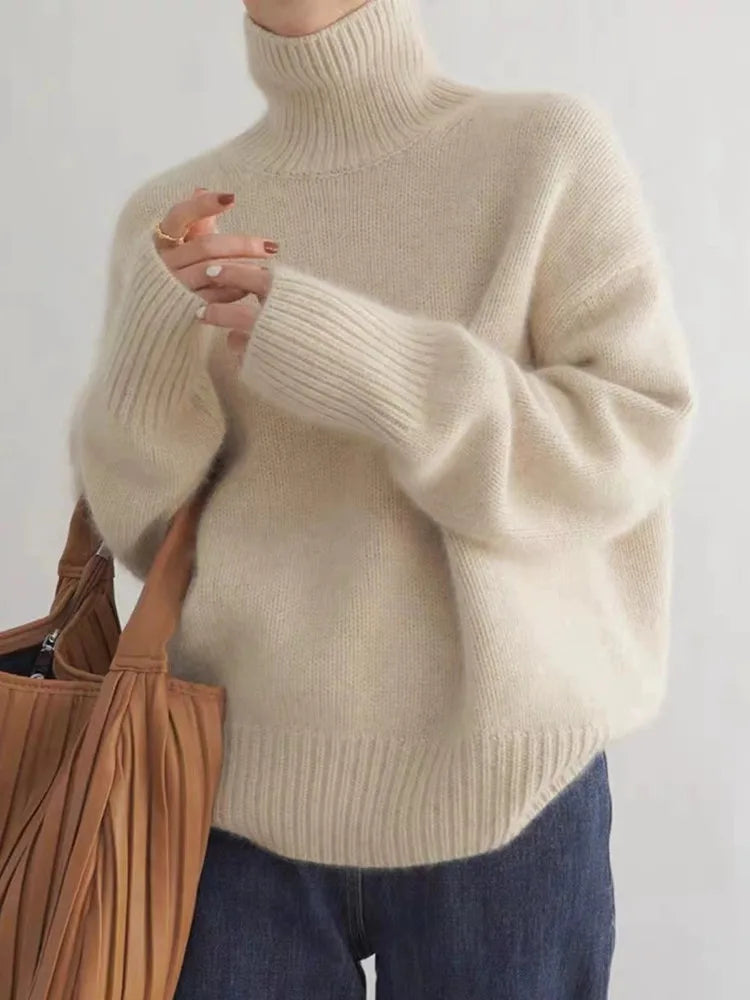 Pull en cachemire à col montant Luxe | Une élégance naturelle