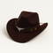 Cowboy Hat | Classic Model | Vegan Leather & Braided Chinstrap | Adjustable Design