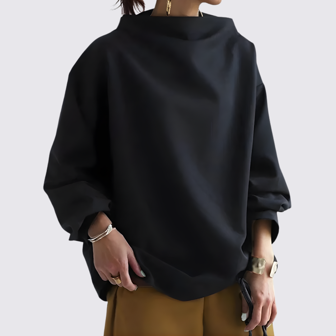 Long Sleeve Oversized Blouse for Women - Image 2