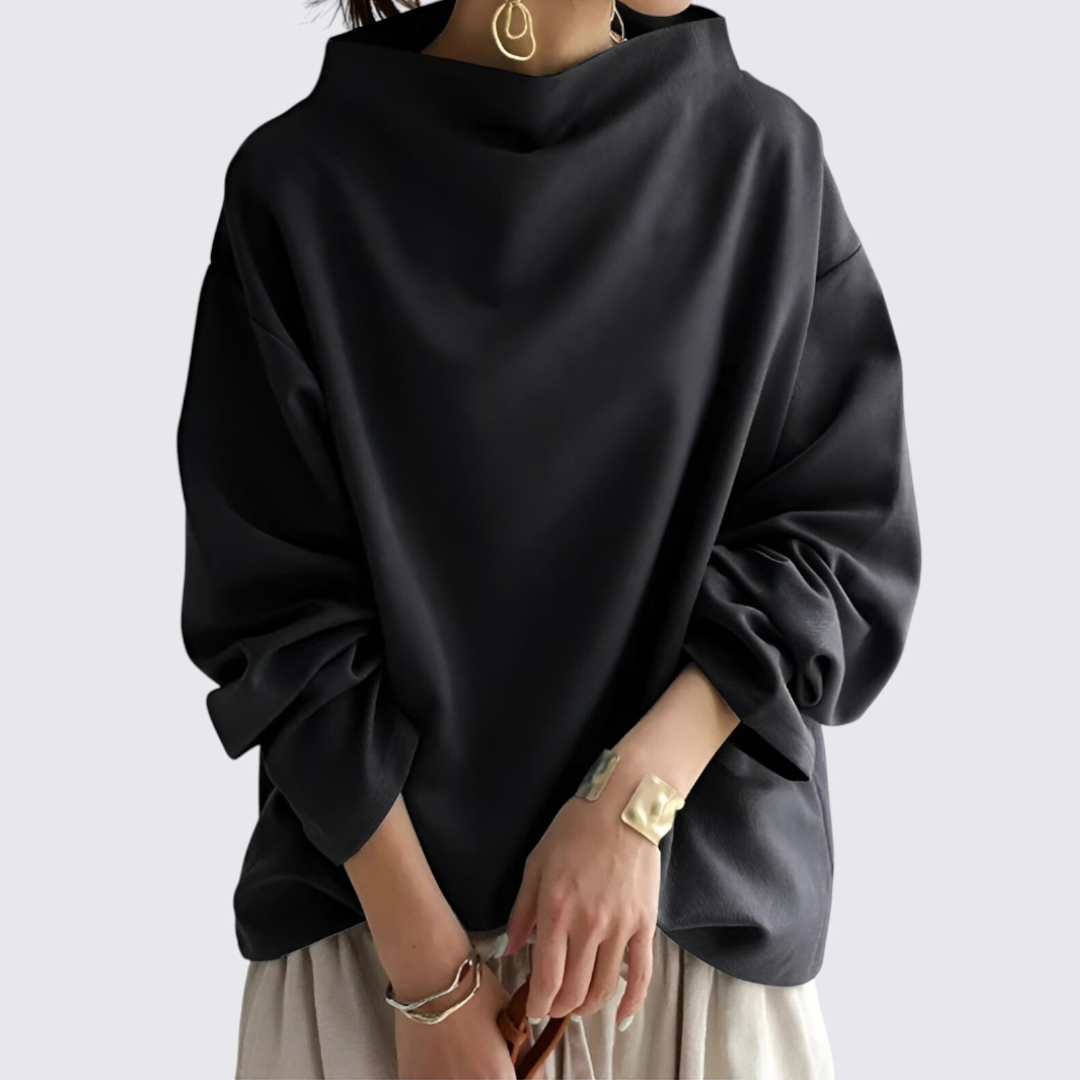 Long Sleeve Oversized Blouse for Women - Image 4