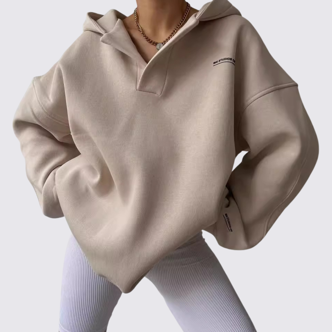 Collared Oversized Hoodie for Women - Image 4