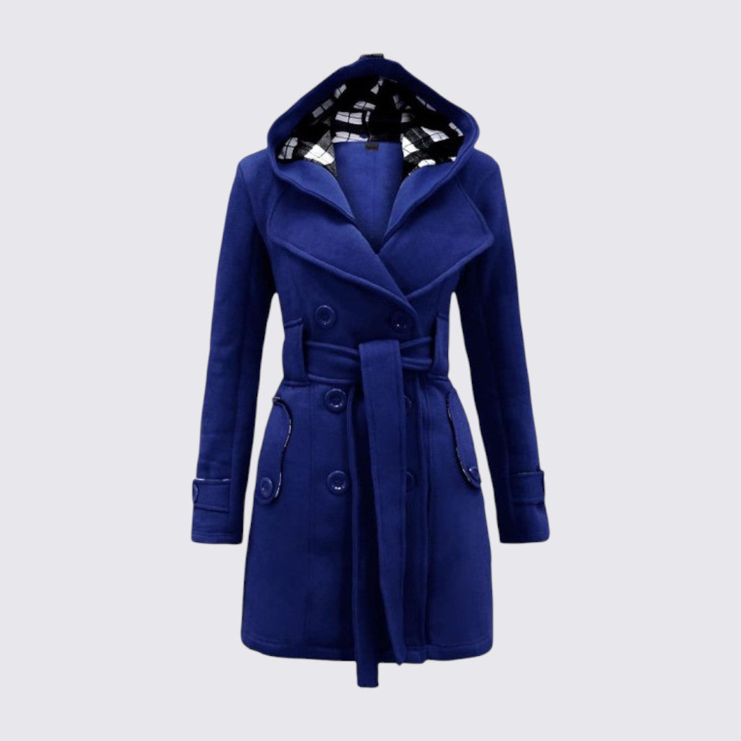 Hooded Belted Coat for Women - Image 6