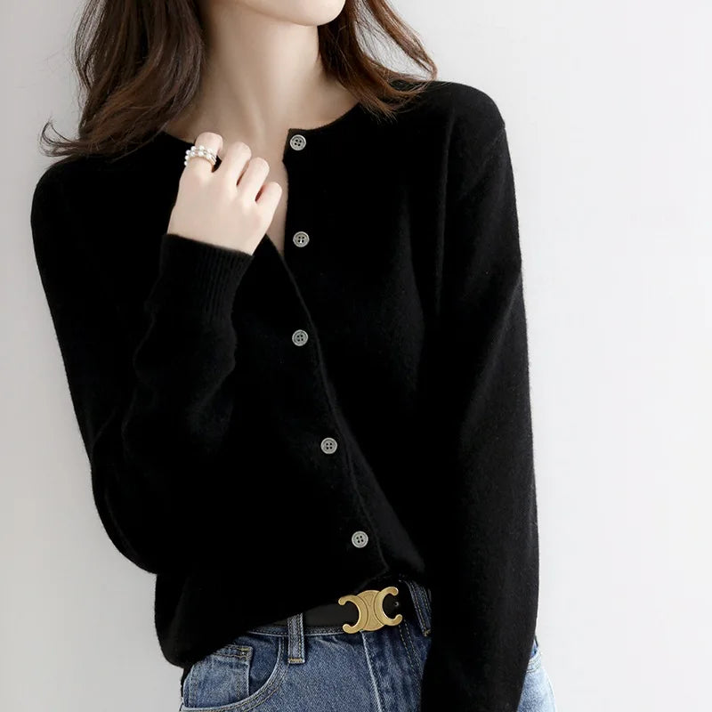 Cardigan Gisela | Cardigan din cașmir cu nasturi moi
