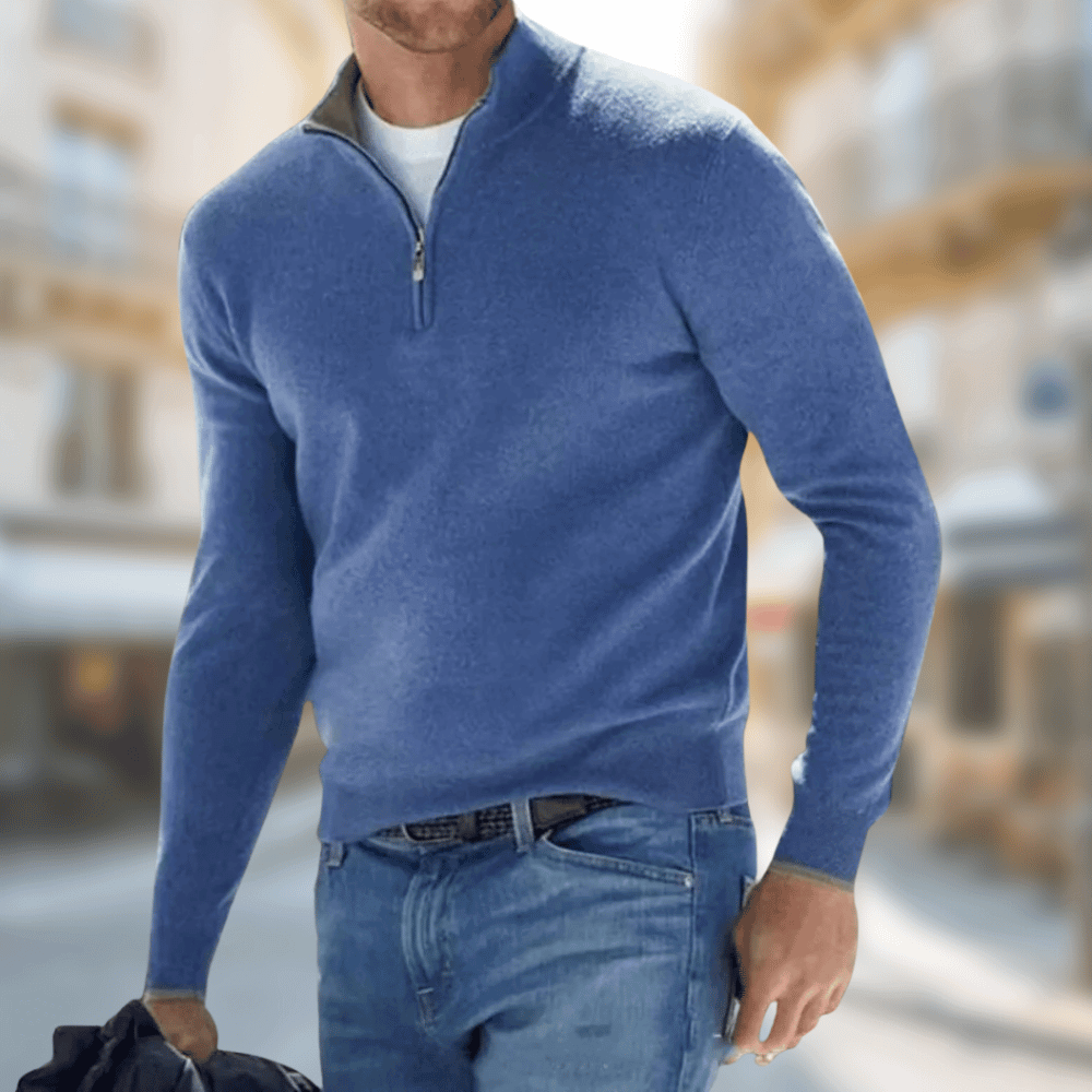 Lekki, oddychający sweter męski | Elegancki fason