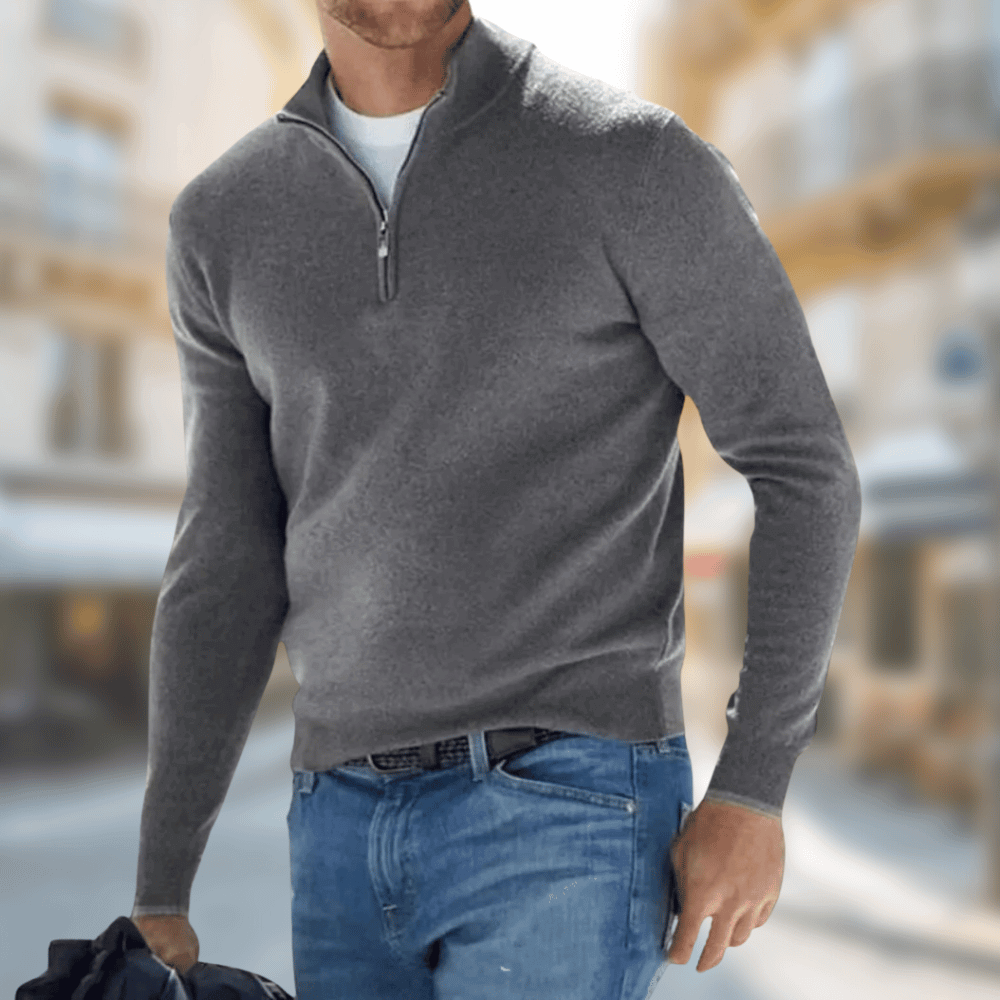 Lekki, oddychający sweter męski | Elegancki fason