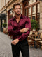Men’s Slim Fit Satin Dress Shirt