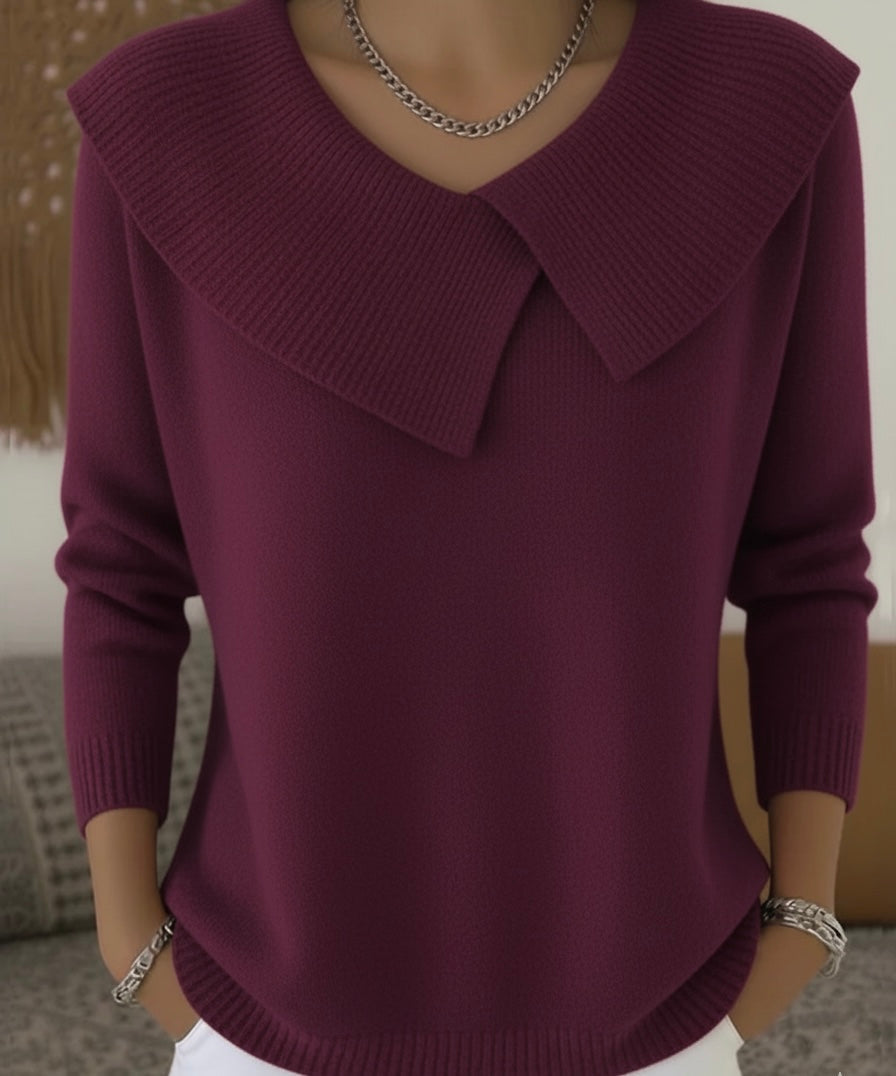 Jersey de punto acanalado para mujer