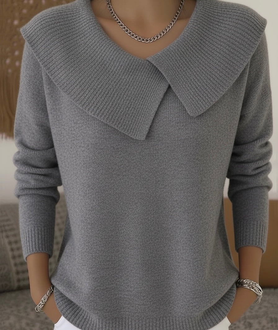 Jersey de punto acanalado para mujer
