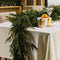 Guirnaldas de pinos artificiales Decoración de mesa navideña verde