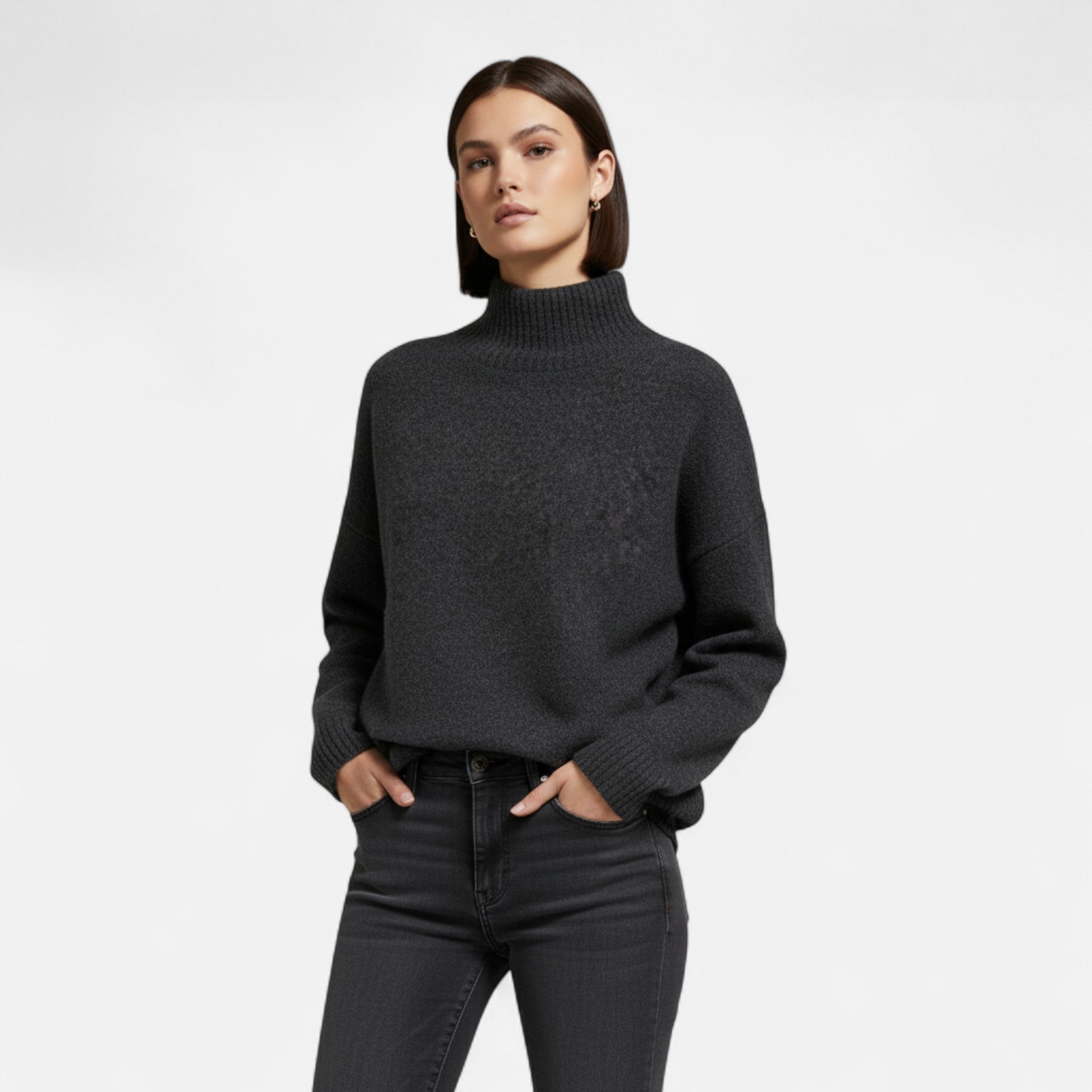 Pull à col roulé pour femme - Un style vintage chaleureux à l'élégance intemporelle