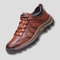 Men's Leather Orthopedic Shoes | Water-Resistant Slip-On Walking Shoes with Arch Support for Daily Work and Comfort