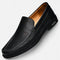 Mocasines sin cordones perforados para hombre - Zapatos elegantes de oficina con puntera tipo mocasín y tacón bajo - Calzado transpirable para primavera-verano