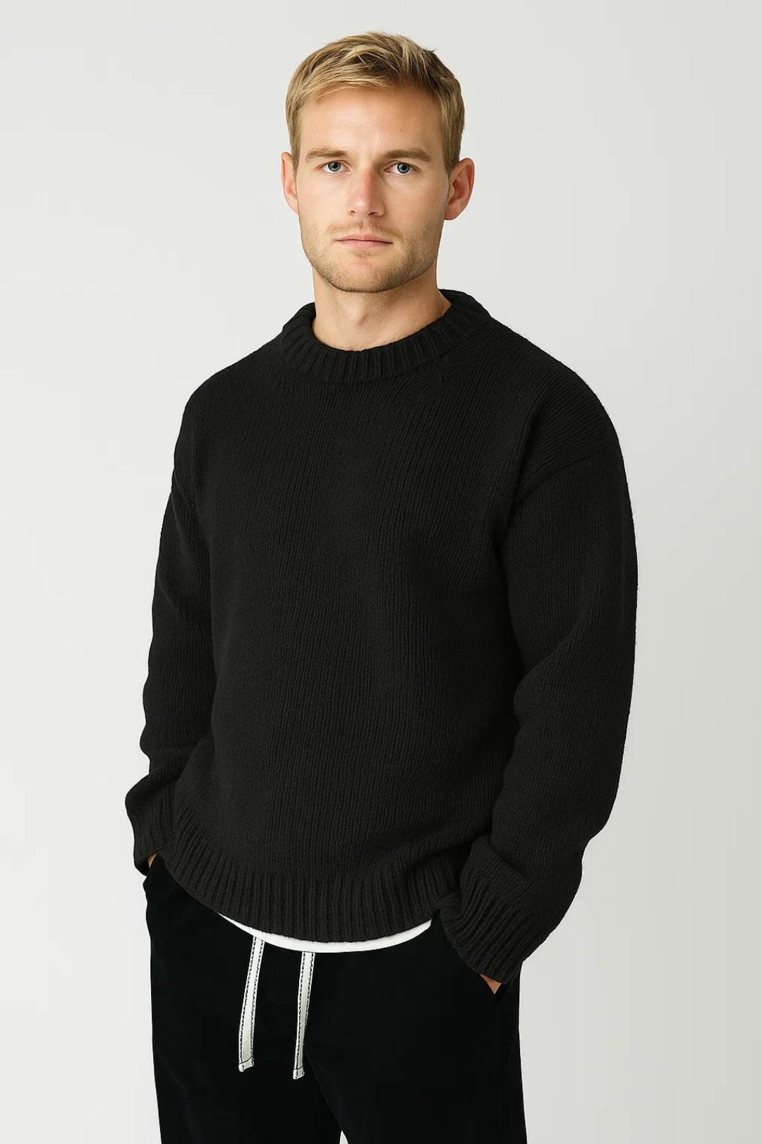 Crew Neck Sweater for Men - Image 1