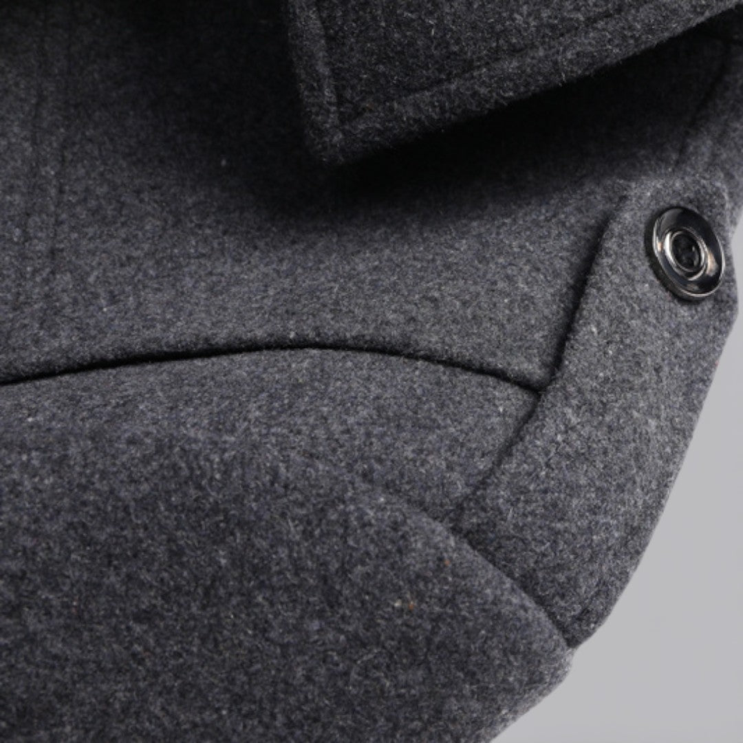 Double Breasted Pea Coat for Men - Image 10