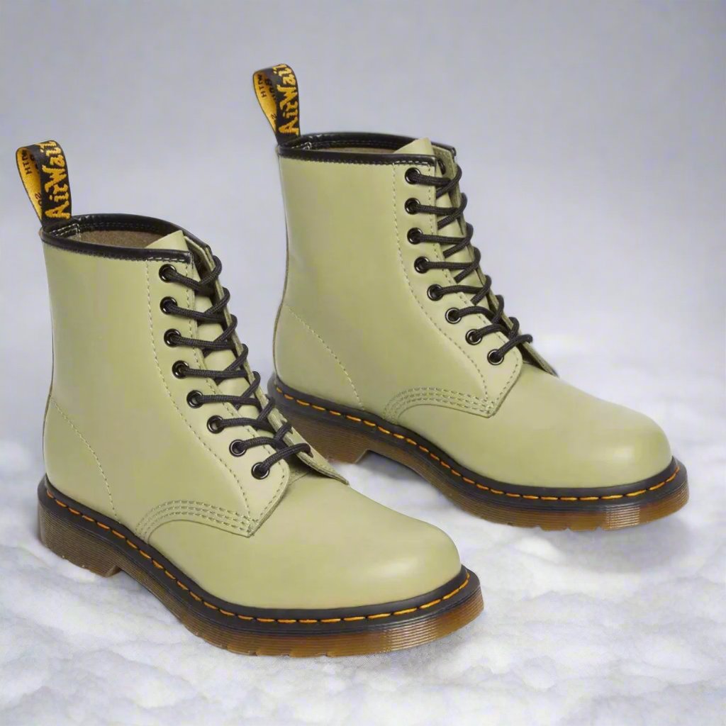 Stivali unisex con lacci | Stivaletti casual in pelle sintetica resistente, con soletta imbottita e suola in gomma ad alta aderenza