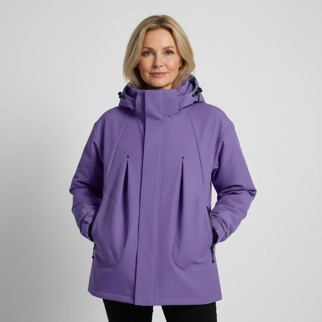 Hooded Mid-Length Jacket for Women - Image 5