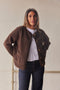 Sherpa Collarless Jacket for Women
